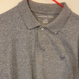 American Eagle Outfitters Charcoal Polo Shirt